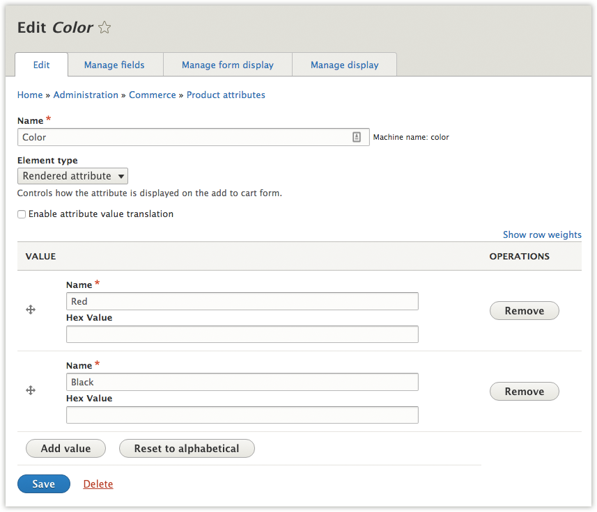 Product Attribute Value Creation