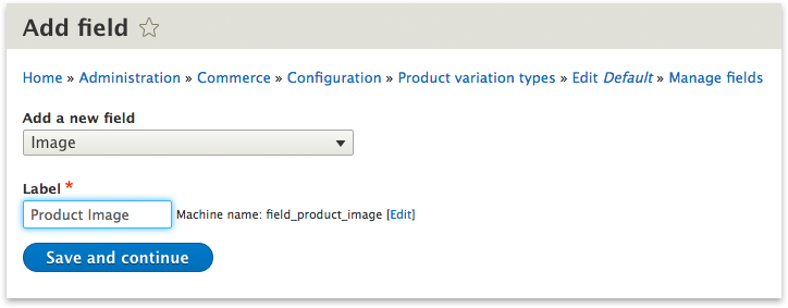 Add an image field